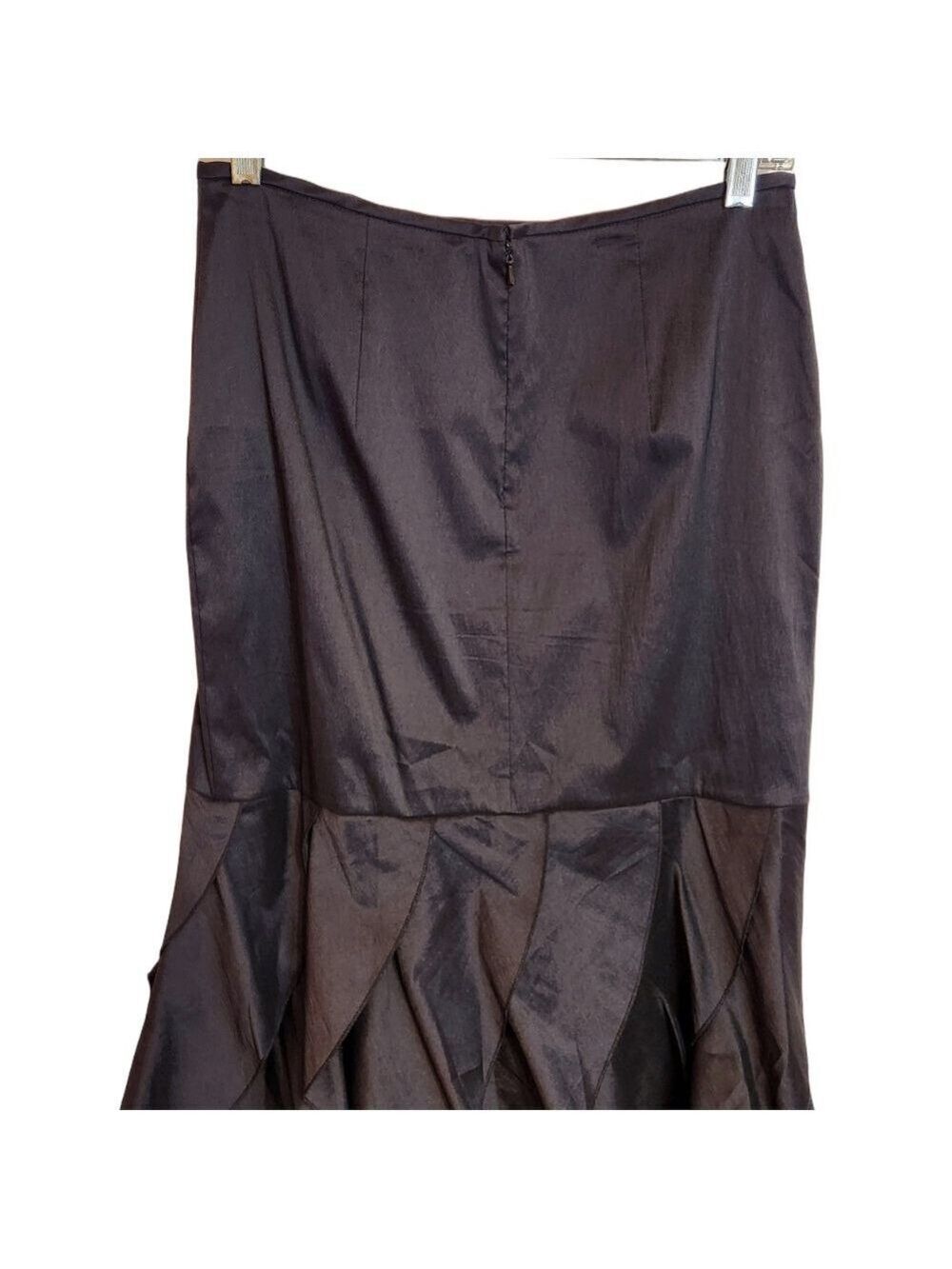 KM Collections Black Maxi Mermaid Skirt Size 8 - Picture 5 of 11